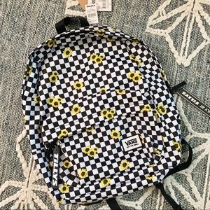 Vans Realm Sunflower Checkerboard Backpack 2025